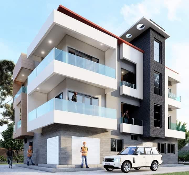 Résidence 3 Étages avec Balcons